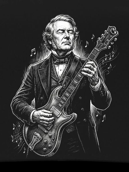 Millard Fillmore Playing Guitar