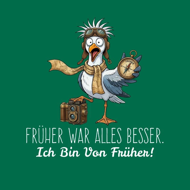 Retro Möwe Pilot Früher war alles besser
