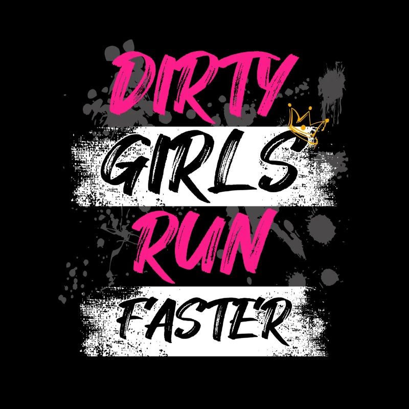 Les filles sale courent plus vite Schlammlauf Course boueuse