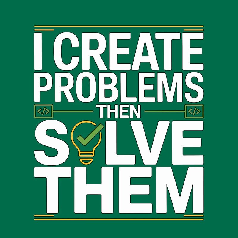Game Developer I Create Problems Then Game Coder