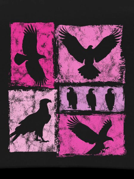 Eagle Retro Graphic Silhouettes
