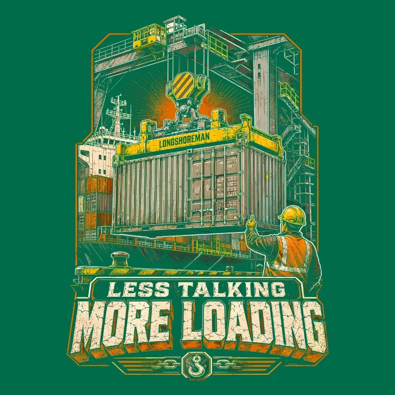 Dock Workers Less Talking More Loading