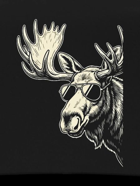 Moose mit Sonnenbrille Graphic