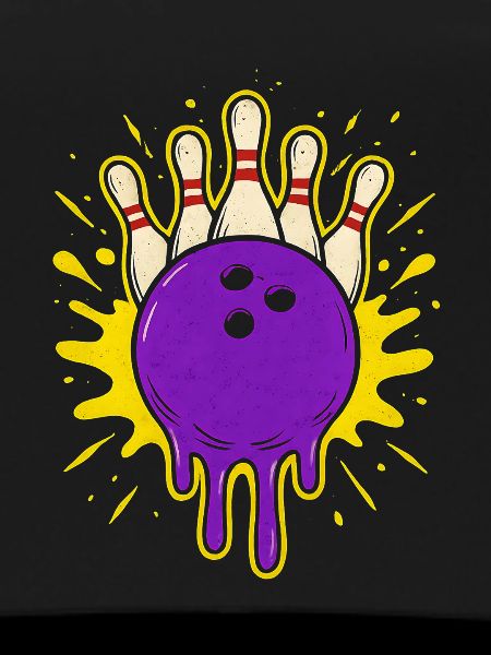 Cool Dripping Bowling Ball