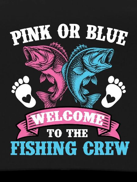 Pink oder Blau Willkommen Angelcrew