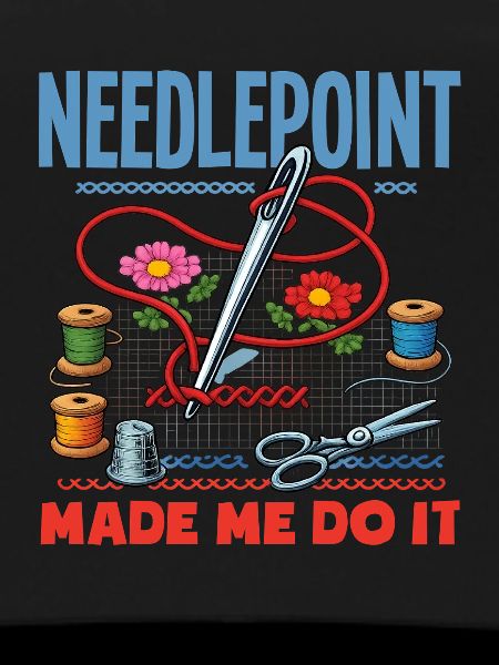 Funny needlepoint craft hobby