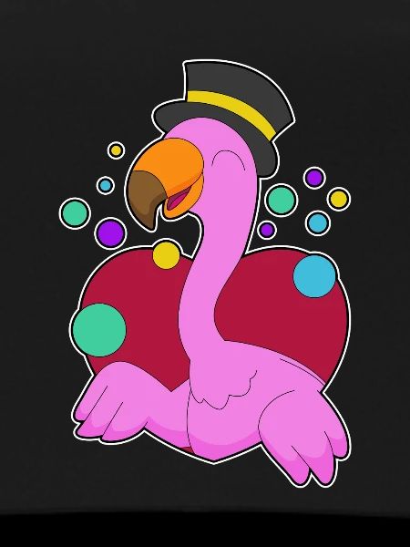 Lustiger Flamingo