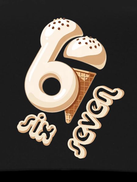67 Sixth Birthday IceCream Cone
