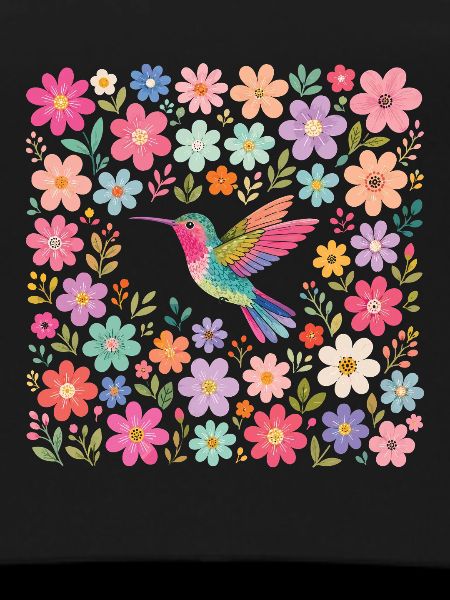 Kolibri-Blumen Vogelbeobachter