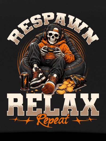 Skeleton Gamer Gaming Halloween