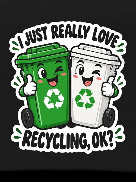 Duo Recycling Lächelnde Eimer