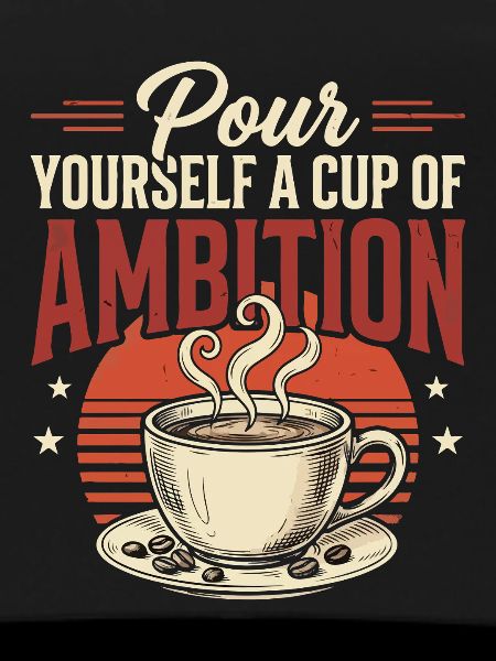 Kaffee und Ambition Retro