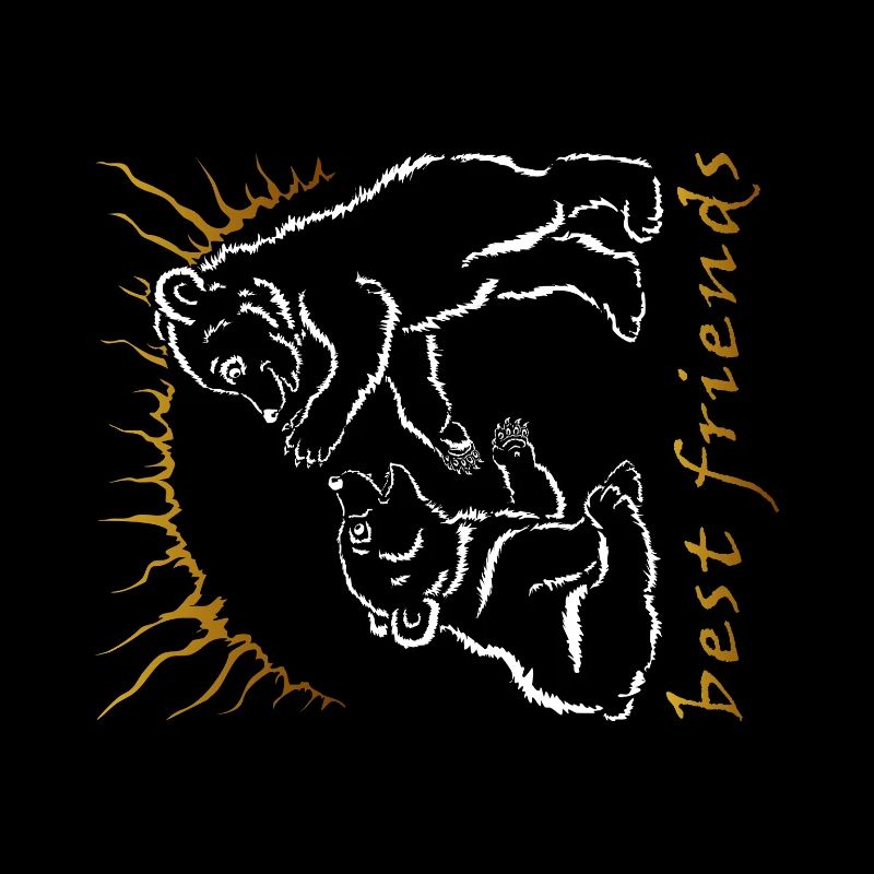 Zwei Bären - beste Freunde