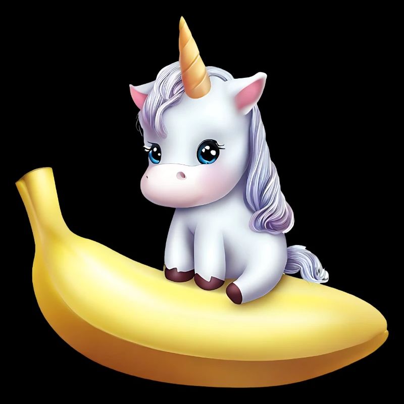 Einhorn auf Banane