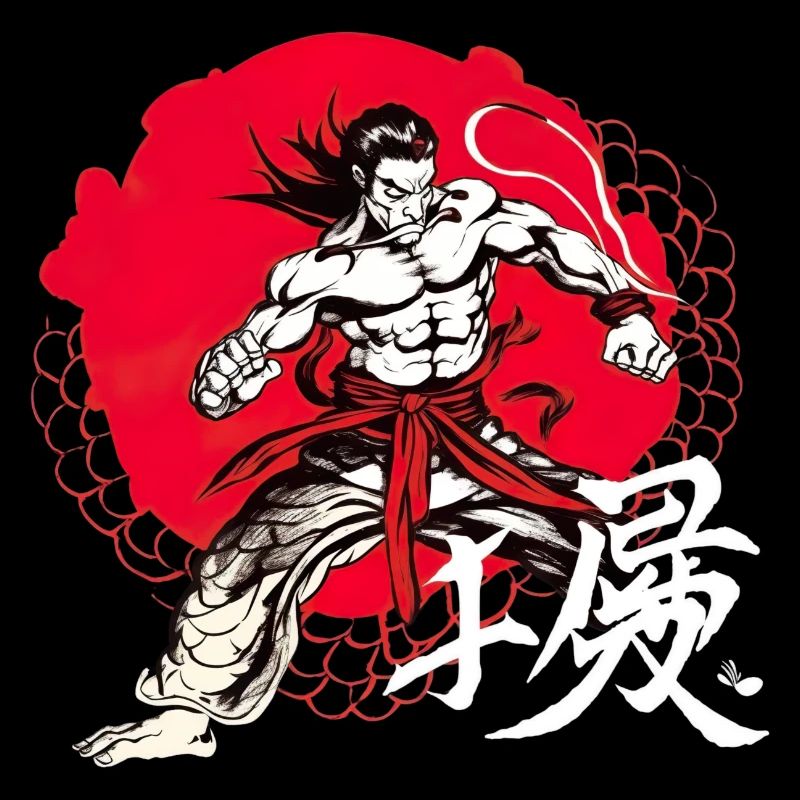 Japanischer Krieger Tradition Kampfkunst