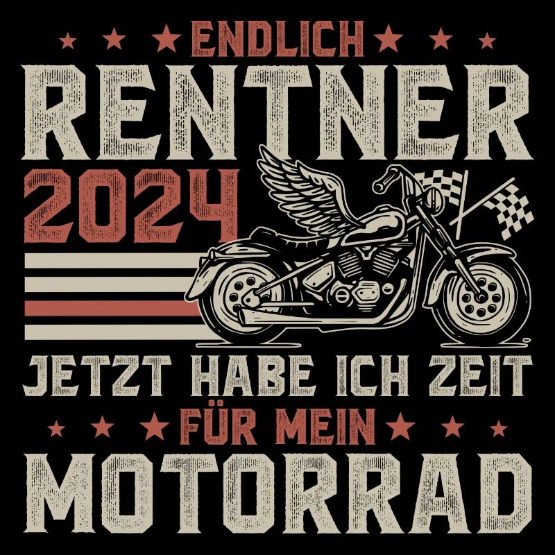 Rentner 2024 Ruhestand Motorrad Motorradfahrer