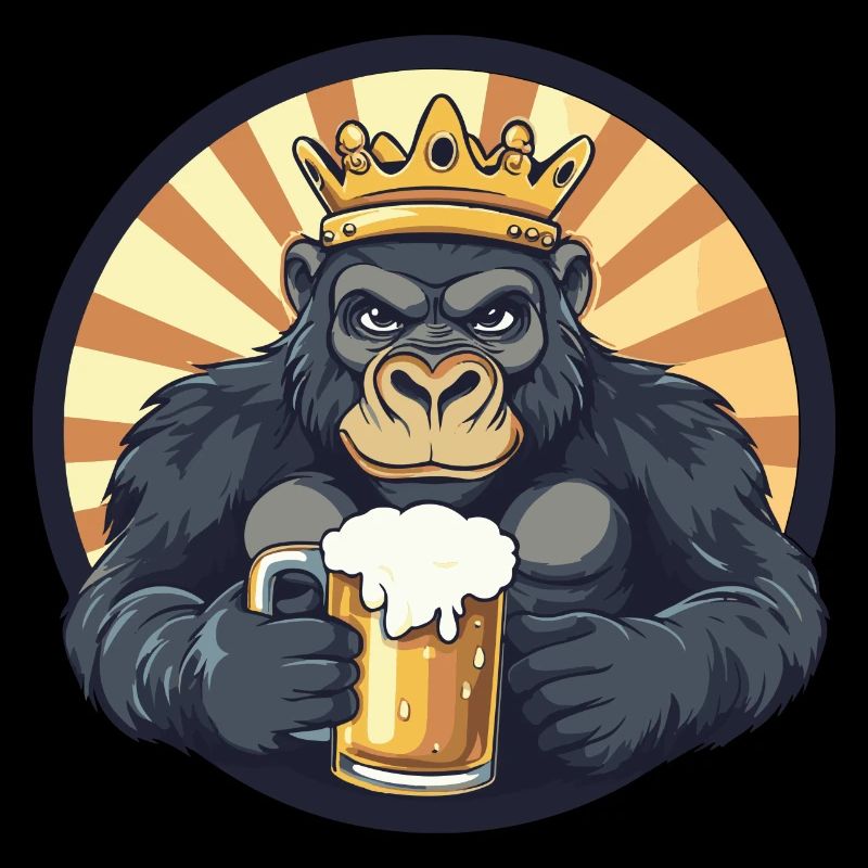 Bande dessinée de bière Gorilla