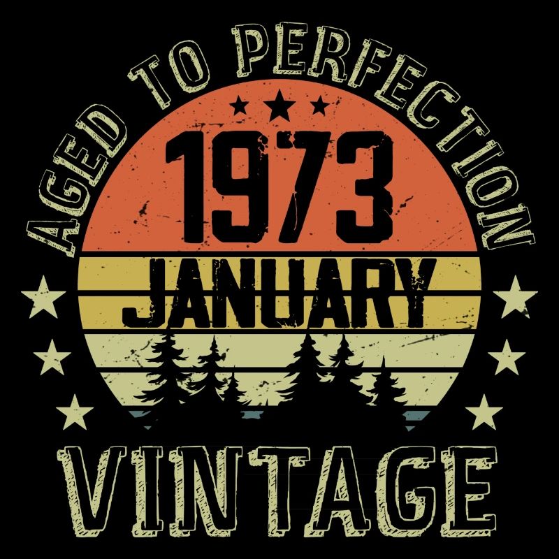 Nées En Janvier Cadeau D'anniversaire Janvier 1973
