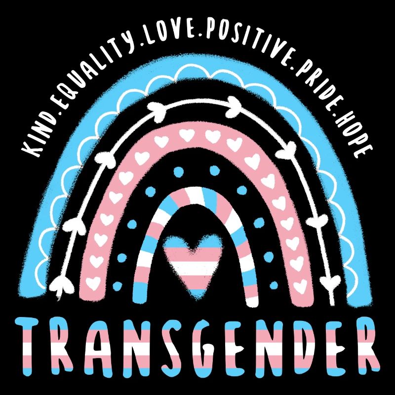 Trans Saying Transgender Rainbow