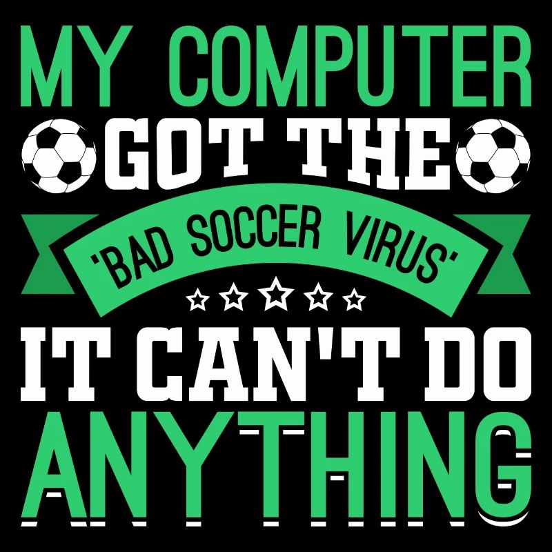 Computer Hat Schlechten Fußball-Virus