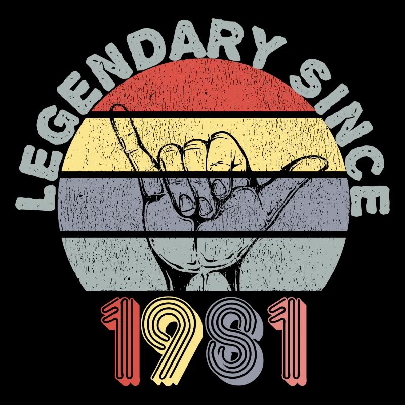 1981 | Vintage Legendary since 1981 Anniversary