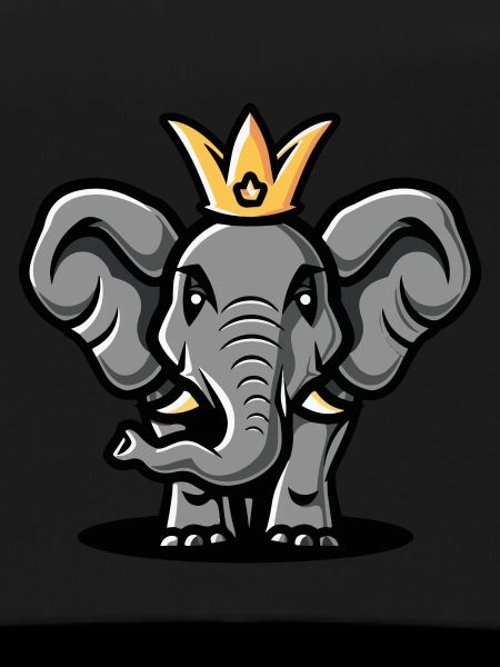 Elephant Comic Crown