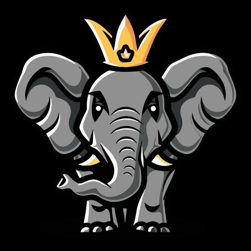 Elephant Comic Crown