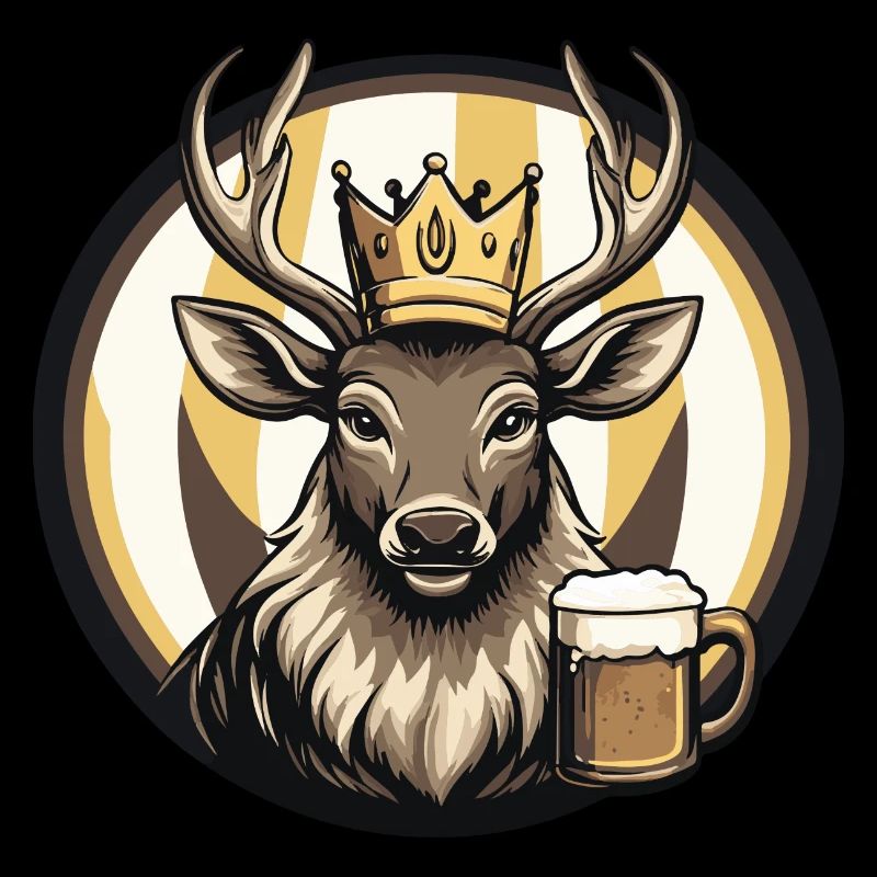 Bande dessinée de bière de cerf