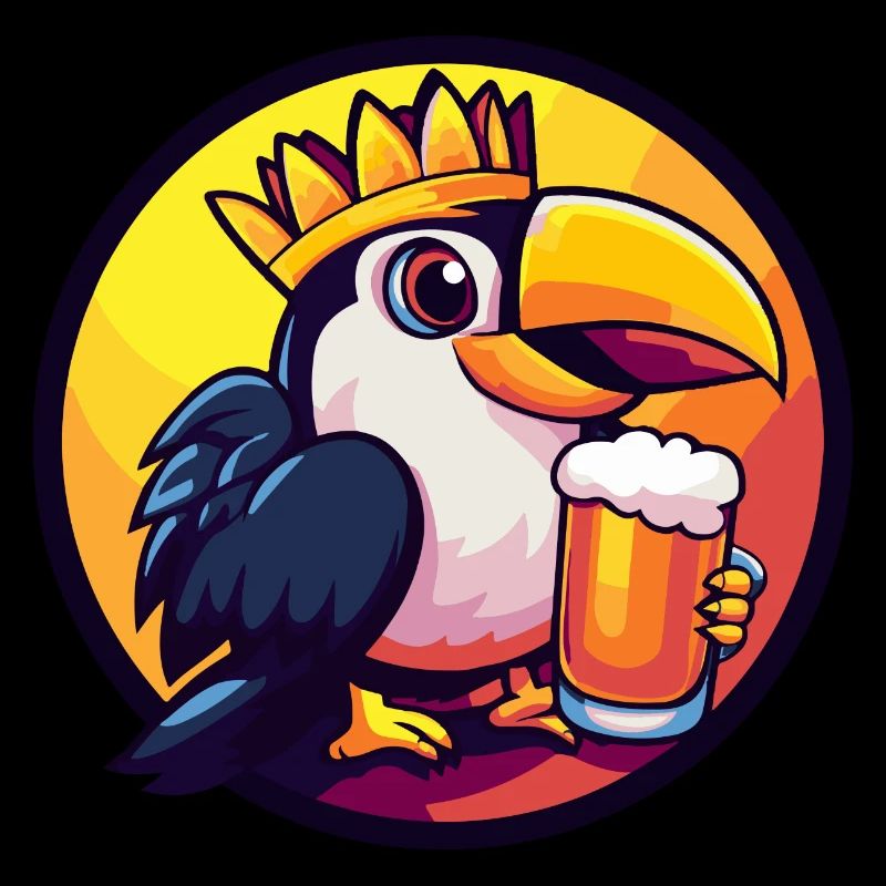 Tukan Vogel Bier Comic