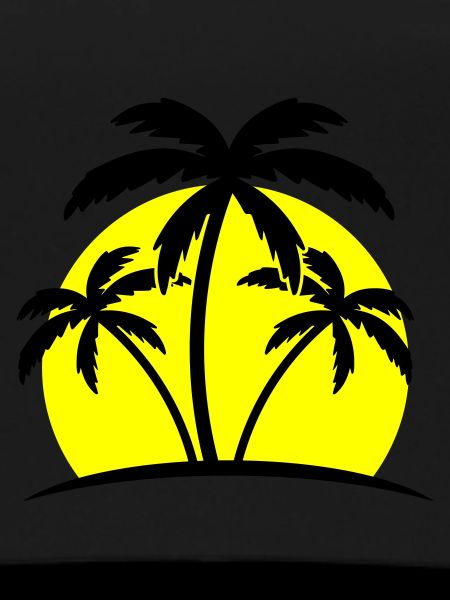 beach palm trees