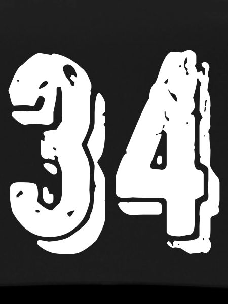34 number jersey