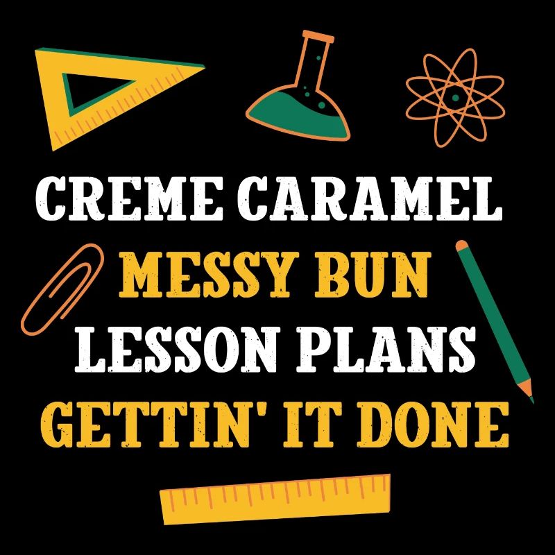 Crème Caramel Messy Bun Plans de leçon Drôle