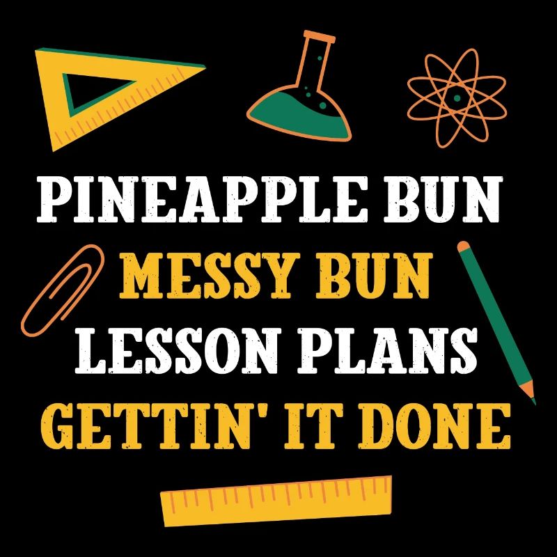Ananas Bun Messy Bun Plans de leçon Drôle