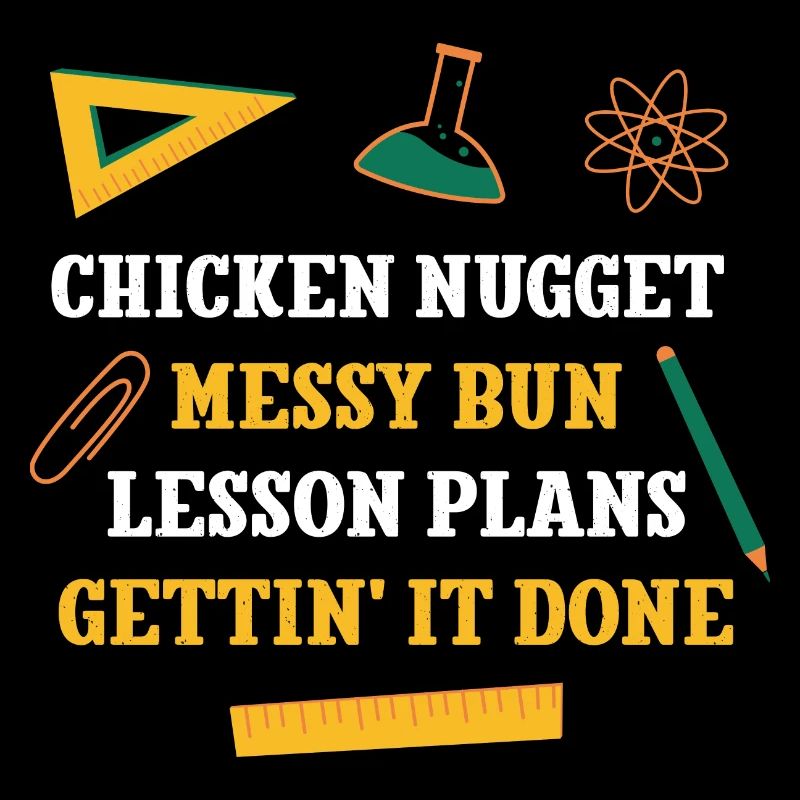 Chicken Nugget Messy Bun Plans de leçon Drôle