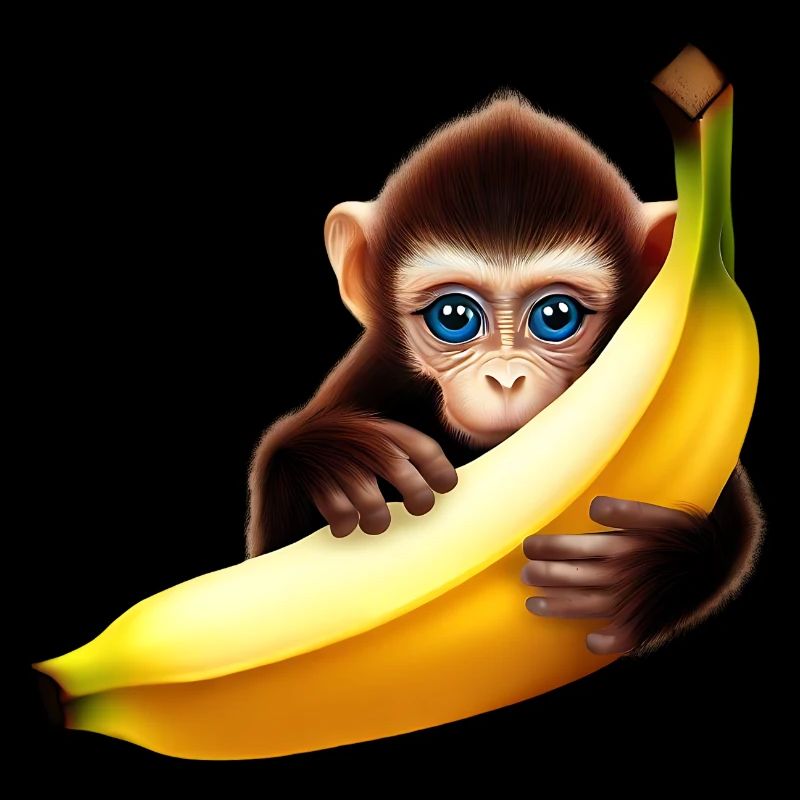Monkey hide-and-seek banana