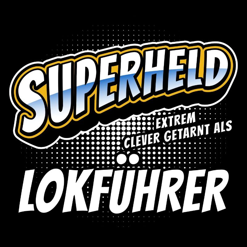 Superheld, clever getarnt als Lokführer