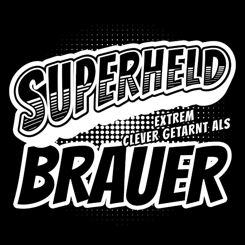 Superheld, clever getarnt als Brauer