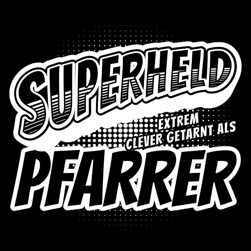 Superheld, clever getarnt als Pfarrer