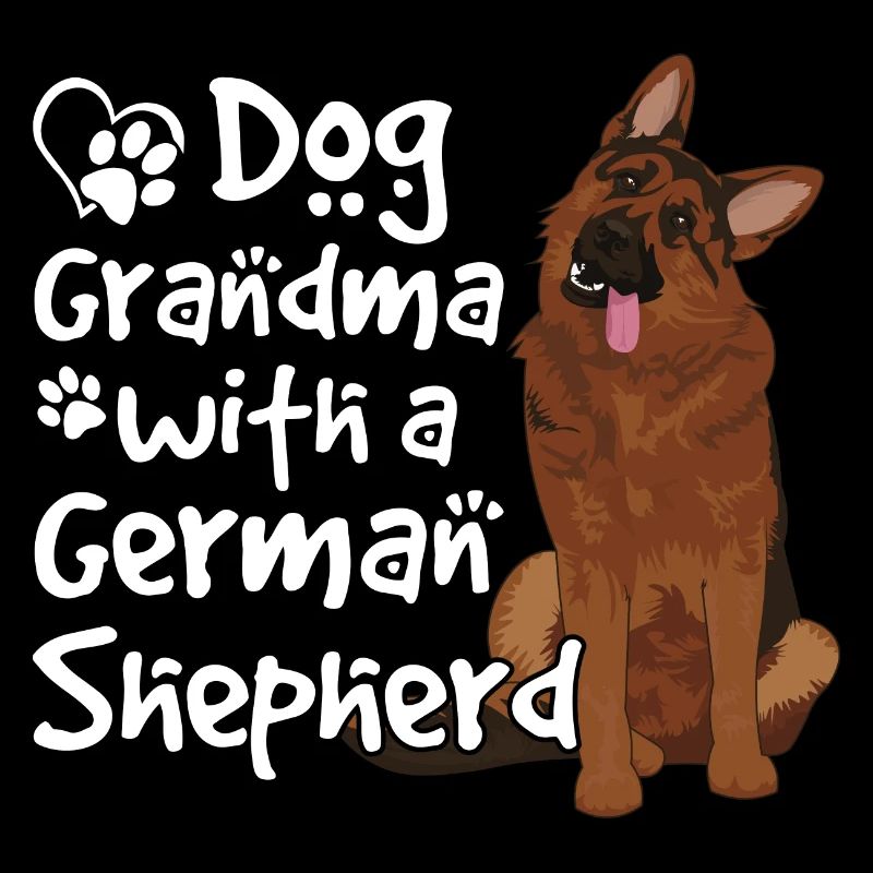 Hund Oma Mit Deutschem Schäferhund Lustige