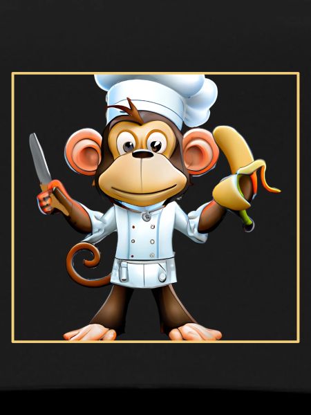 Banana monkey cooks