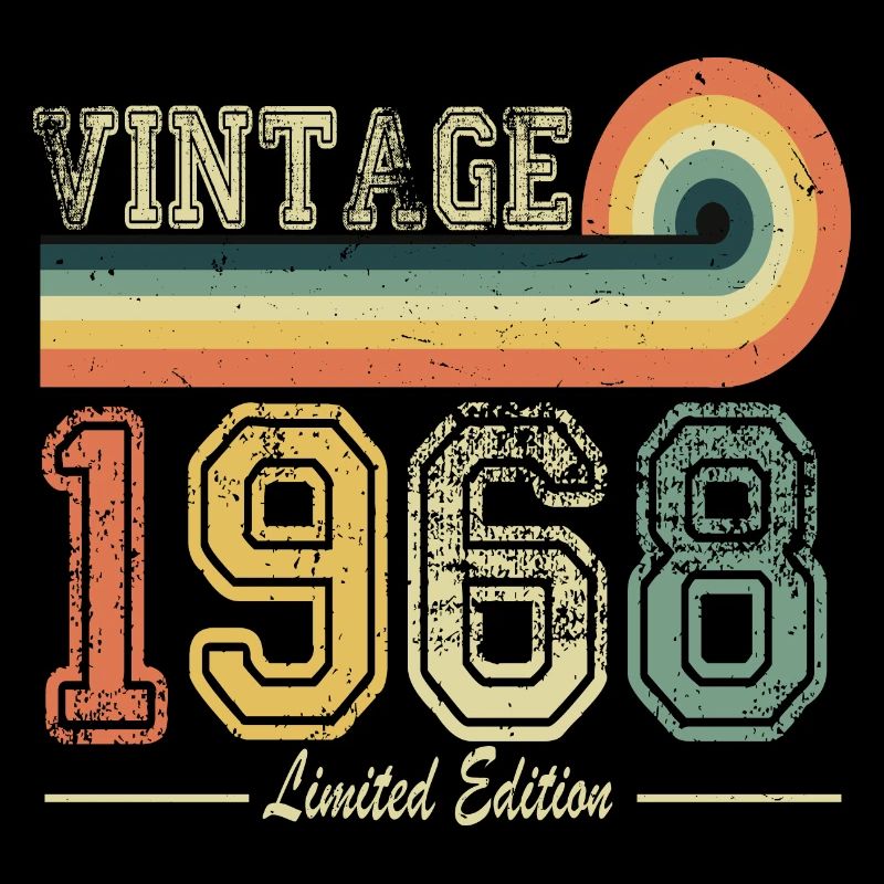 1968 Born Vintage Birth Retro