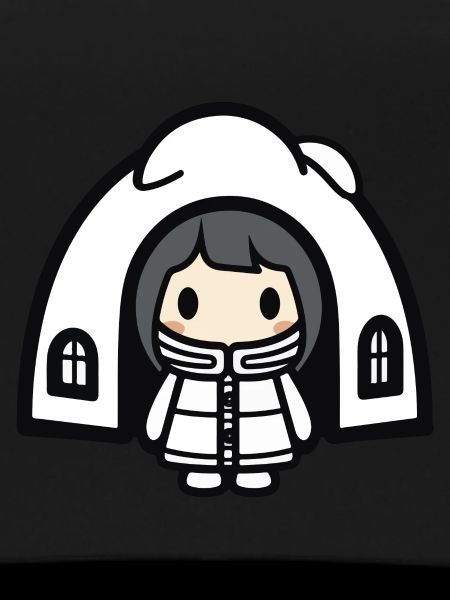 Winter Eskimo Igloo Comic