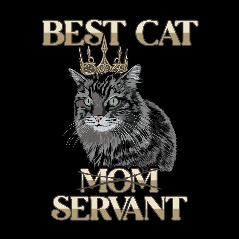 Best Cat Mom Servant chaton chat de gouttière