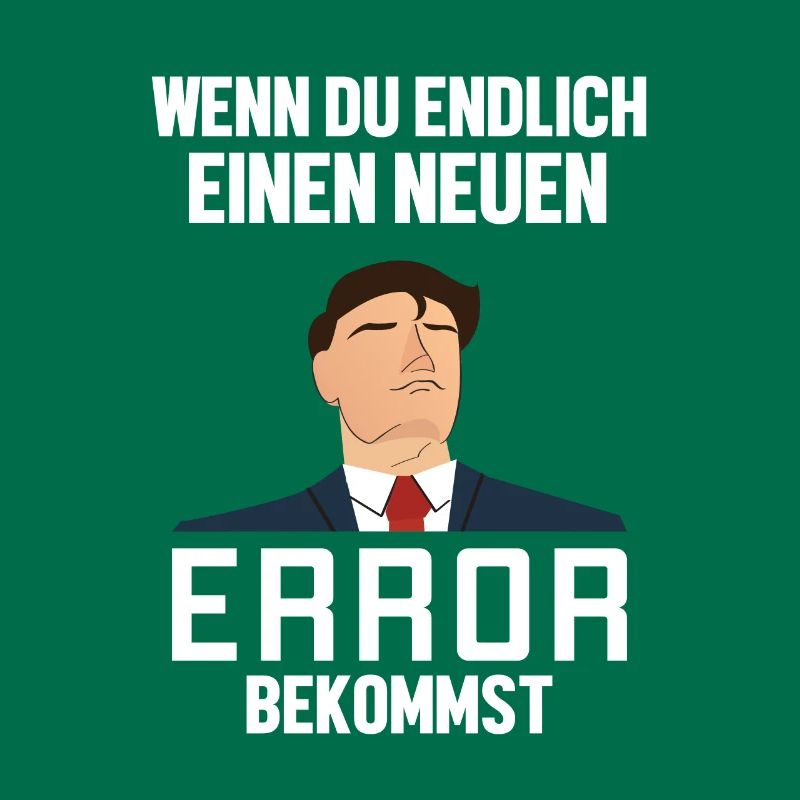 Neuen Error Bekommen Developer Coder Programmierer