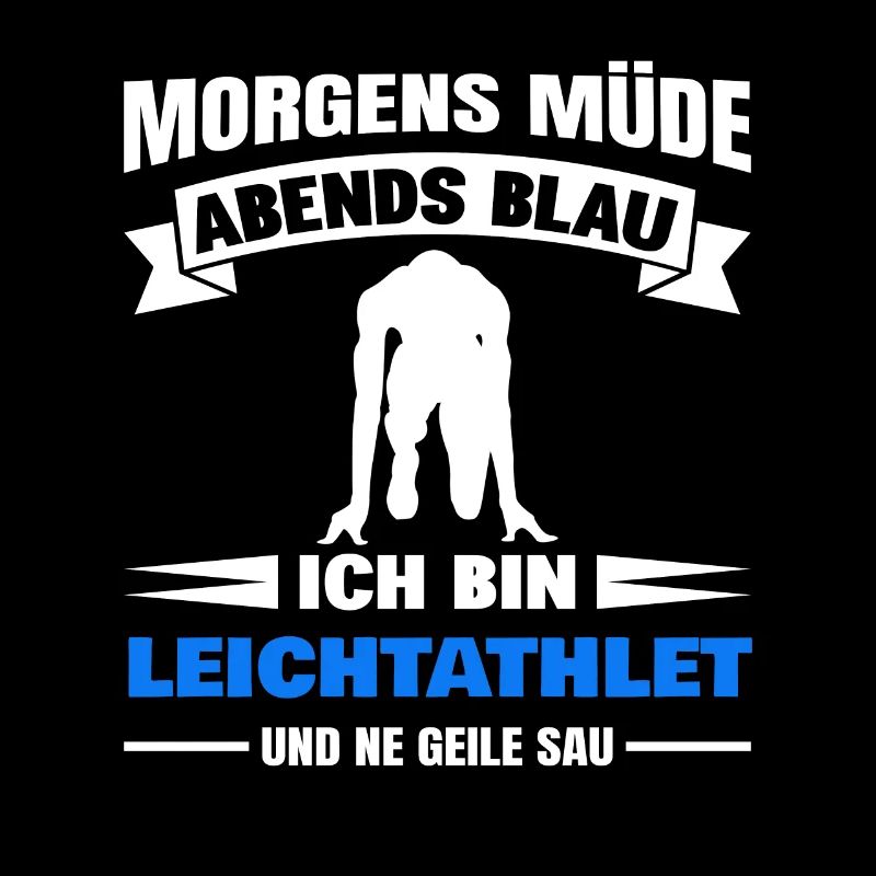 Morgens Müde Abends Blau Leichtathlet