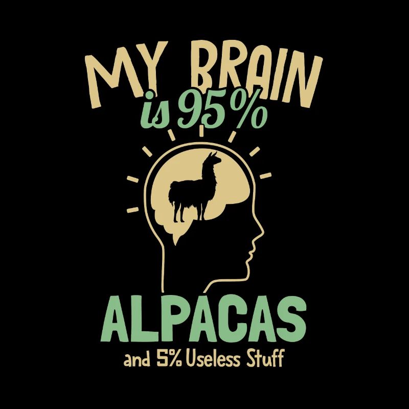 My Brain is 95% Alpacas Guanaco Llama Vicuna