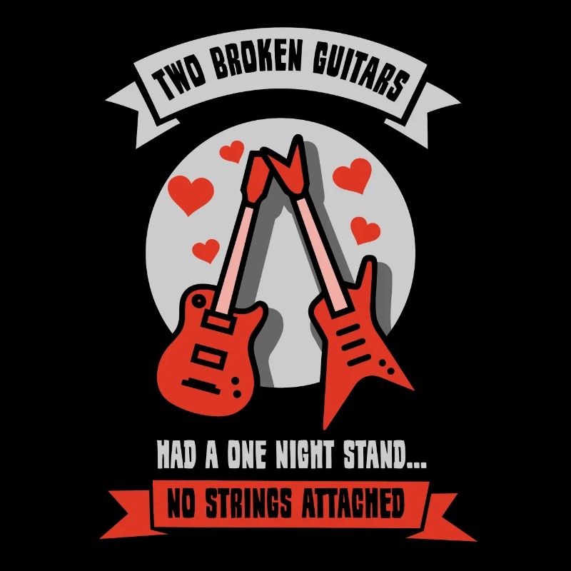 Two broken guitars had a one night stand