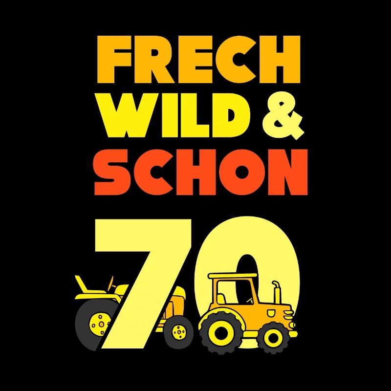 Geschenk 70 Jahre Geburtstag Mann Traktor