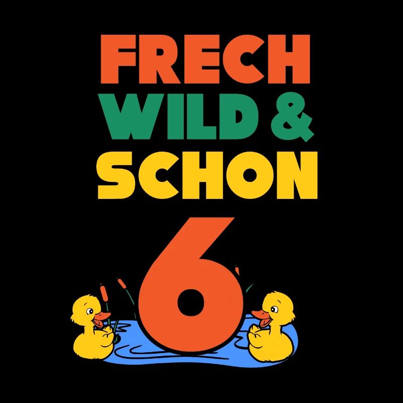 6 Jahre Geburtstag Junge Mädchen Ente