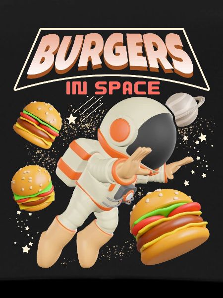 Hamburger lustiger Spruch Burger-Hamburger